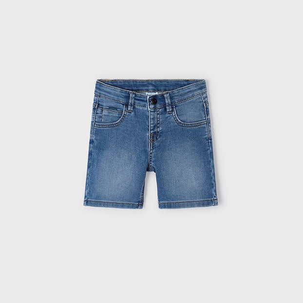 Boys Denim 5 Pocket Soft Shorts | Medium Wash