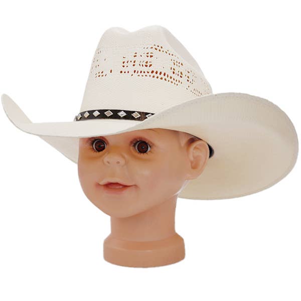 Kids Quarterhorse Relaxed Taco Brim Crafted Ivory Cowboy Hat