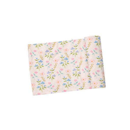 Simple Pretty Floral Bamboo Swaddle Blanket