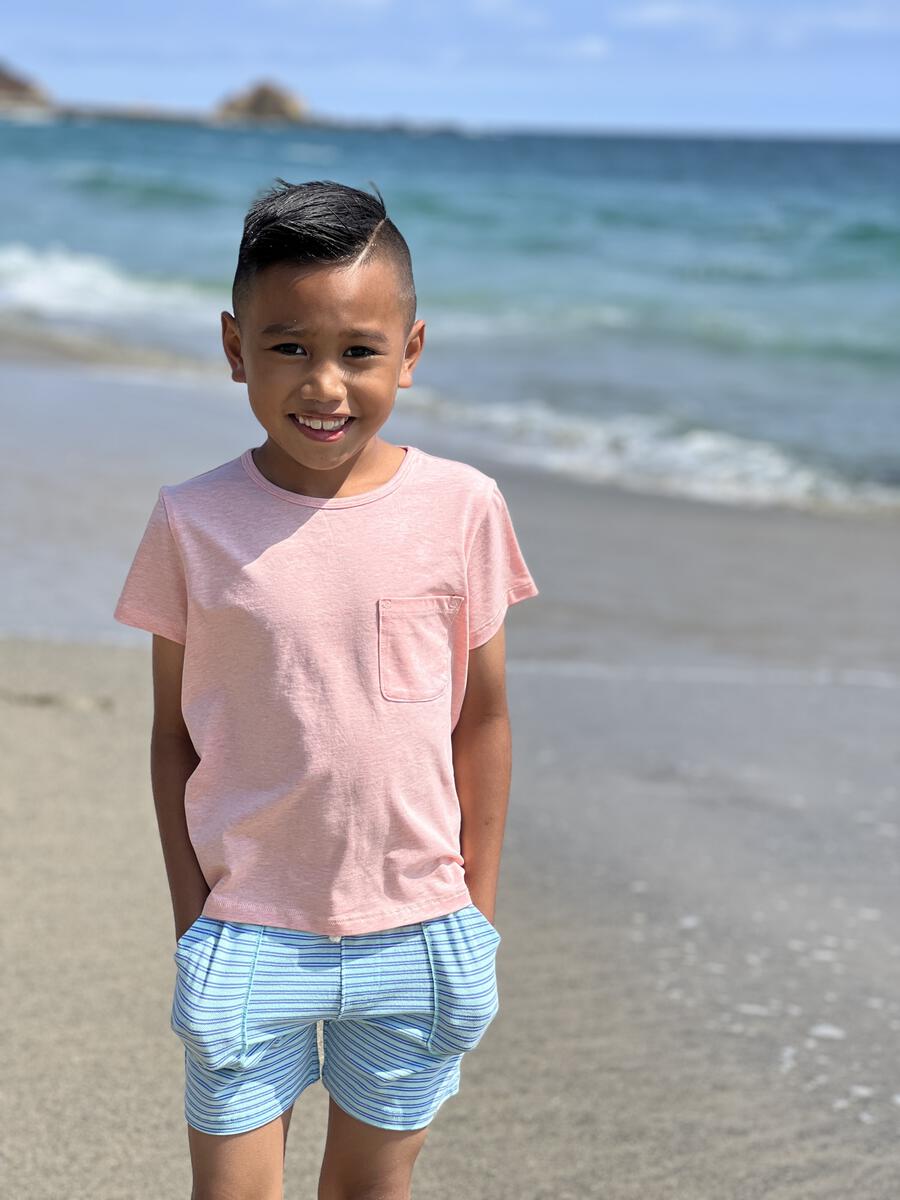 Josh Pocket Tee | Apricot