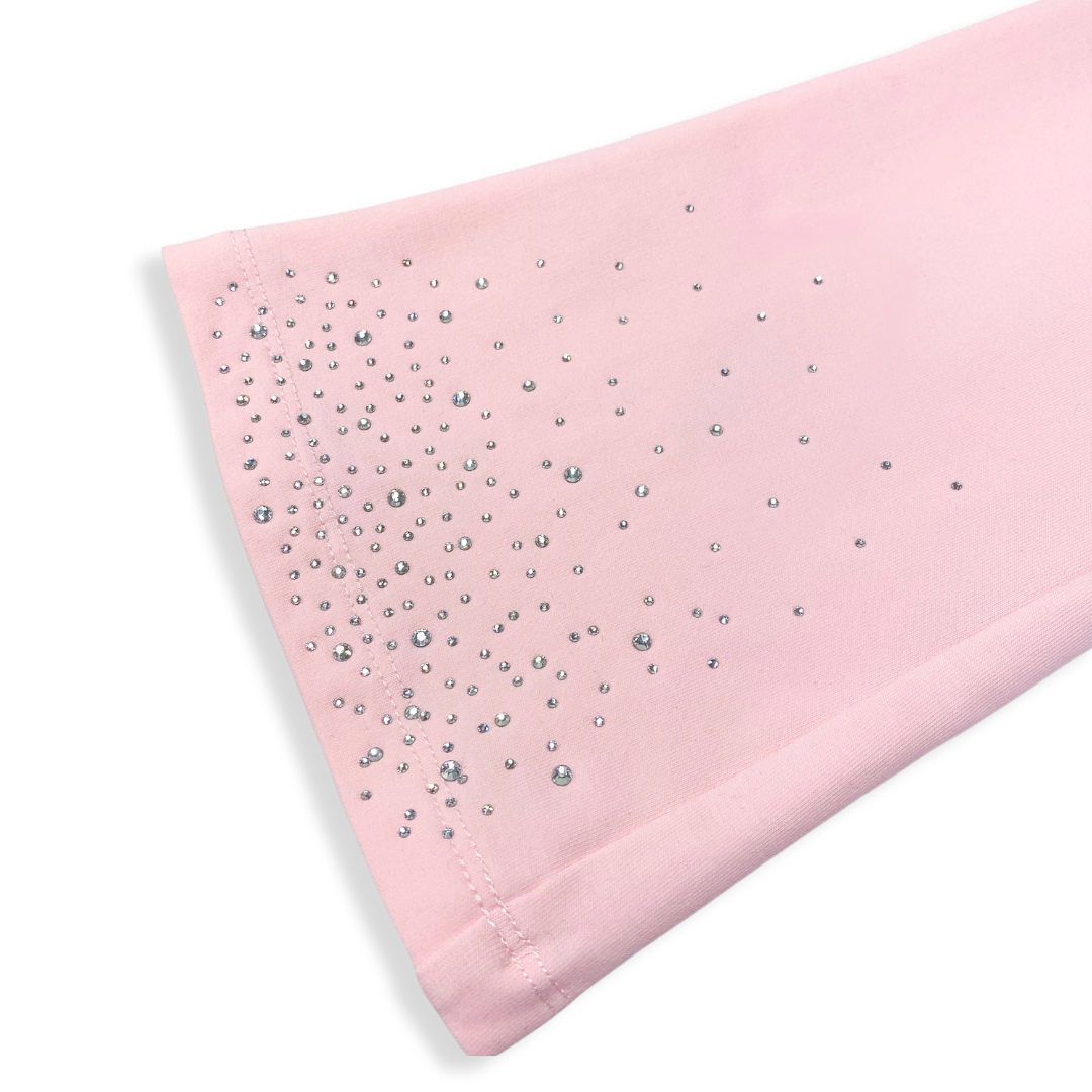 Silver Gem Flare Pants | Pink