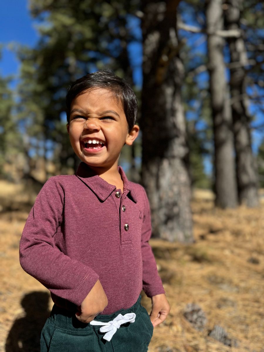 Seymour Polo Onesie | Burgundy