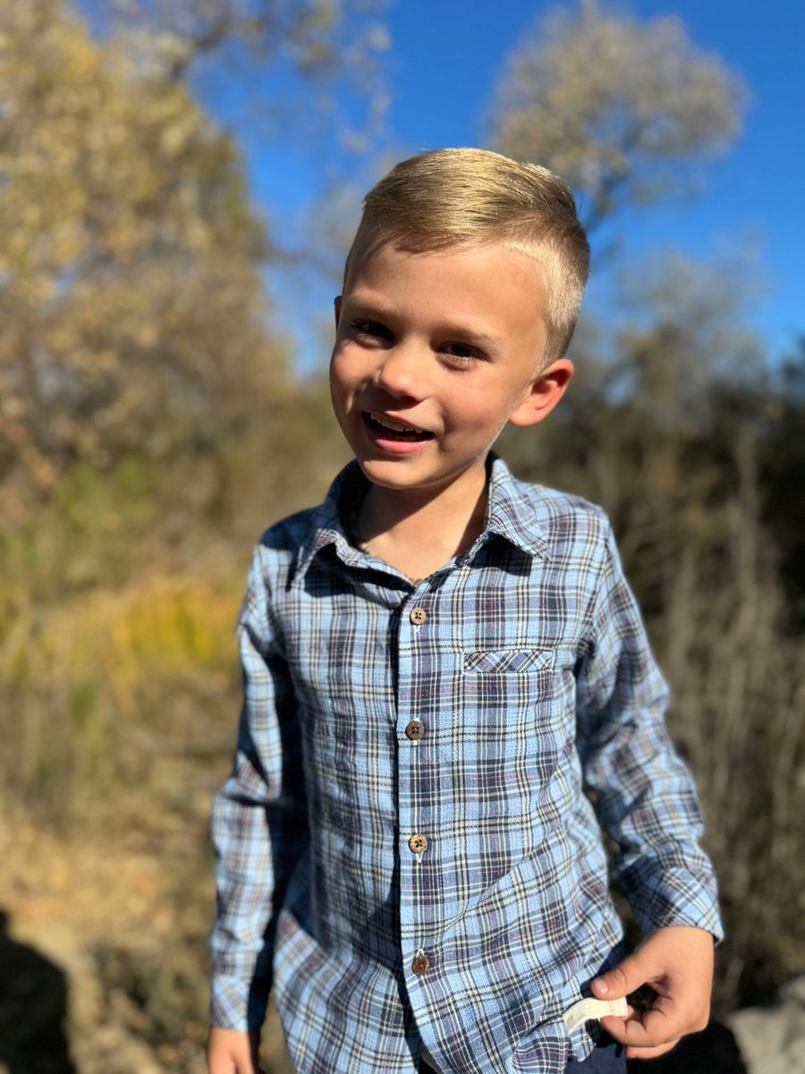 Atwood Woven Long Sleeve Woven Shirt | Navy Sky Multi