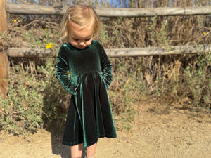 Merilee Dress | Green Sparkle