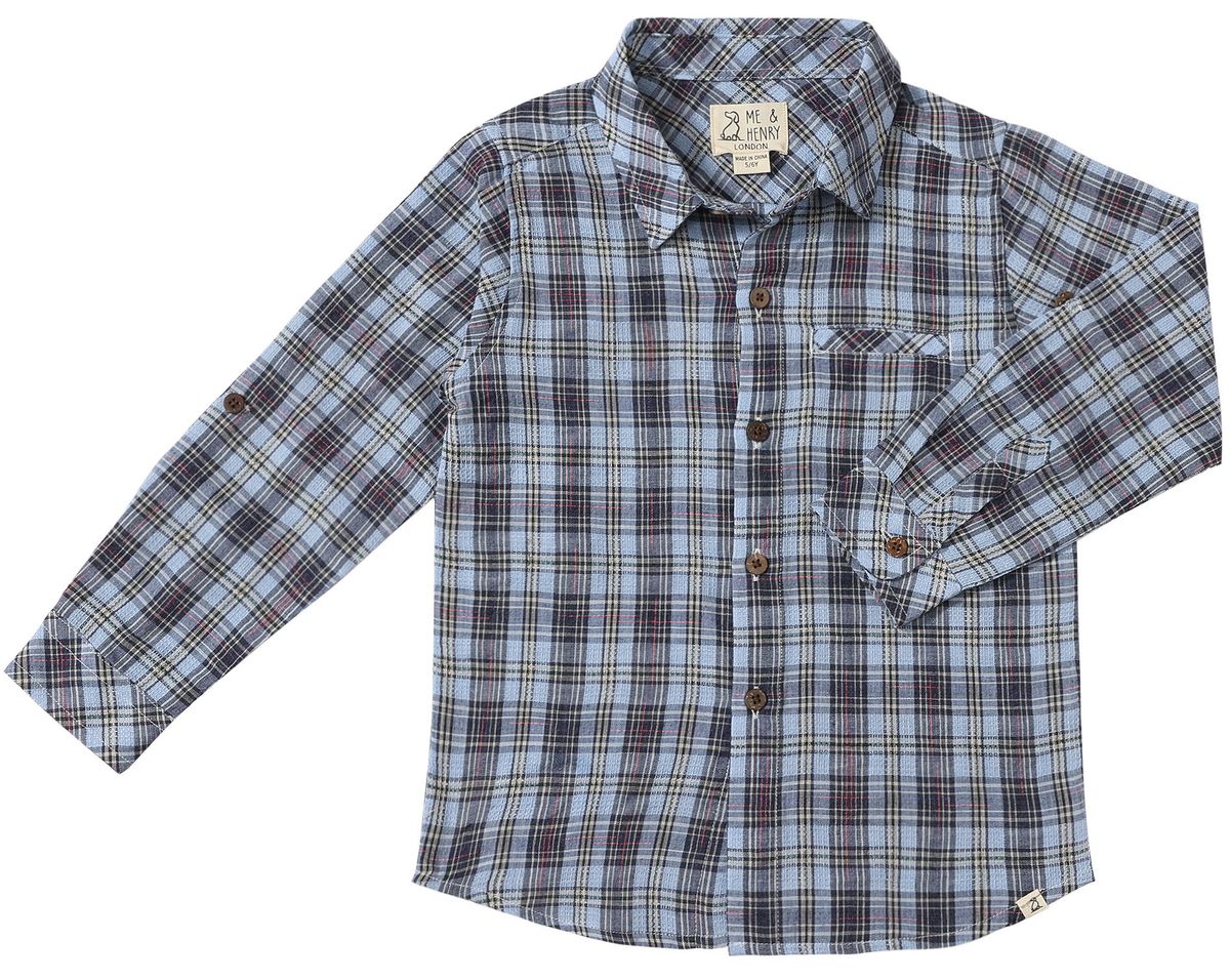 Atwood Woven Long Sleeve Woven Shirt | Navy Sky Multi