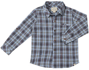 Atwood Woven Long Sleeve Woven Shirt | Navy Sky Multi