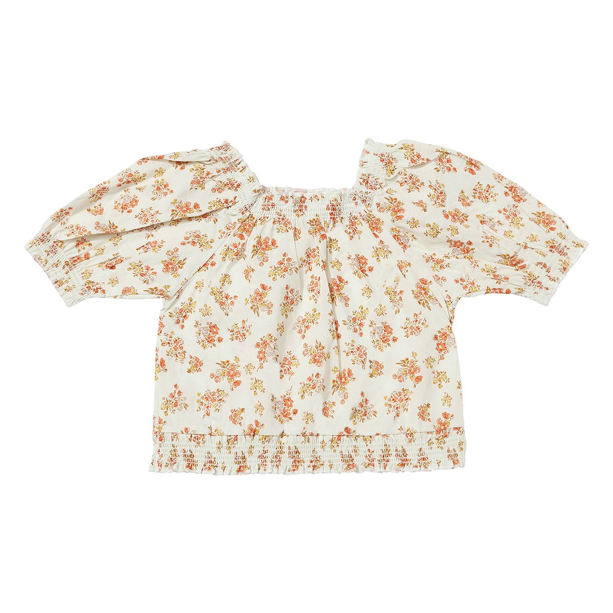 Julie Blouse | Orange Fall Floral