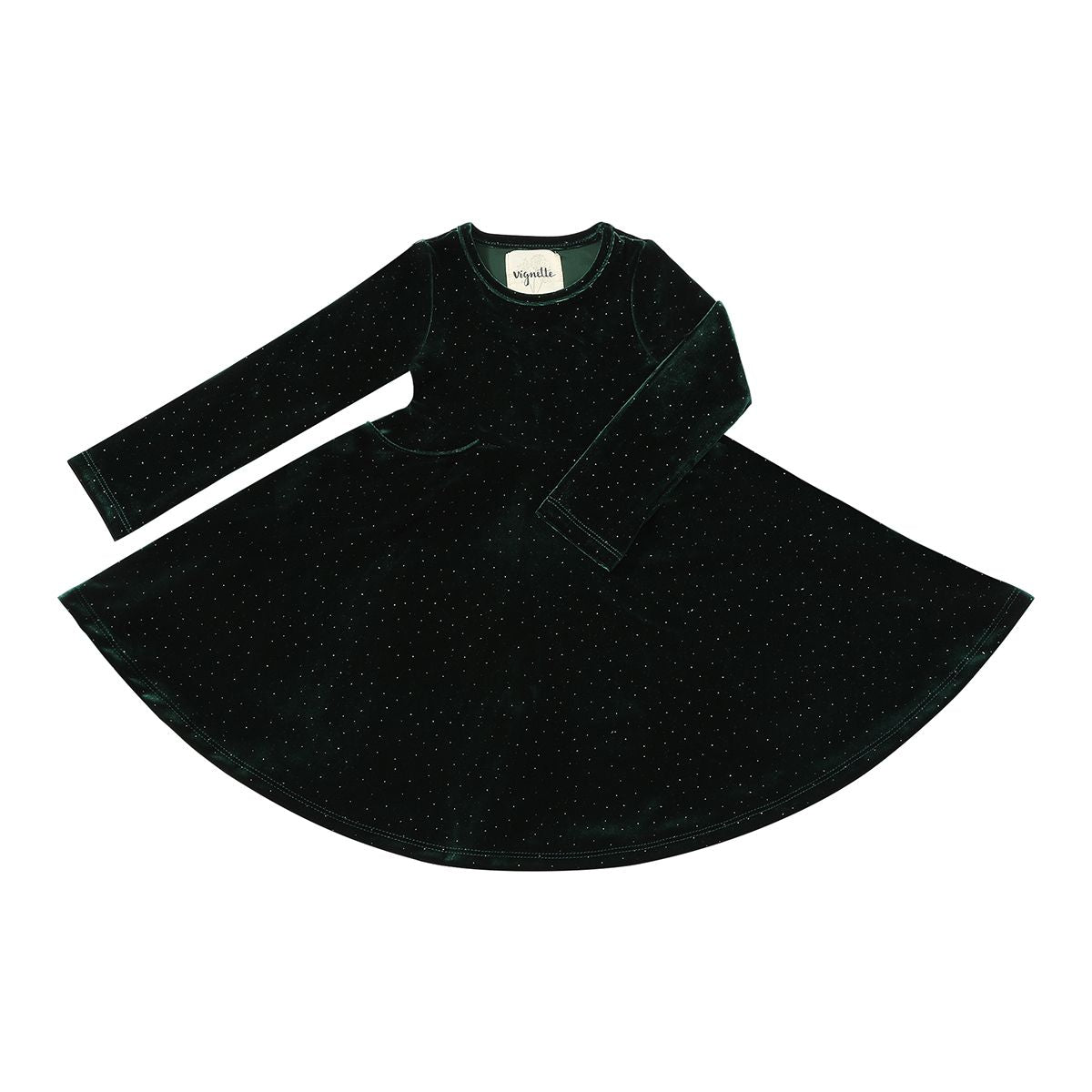 Merilee Dress | Green Sparkle