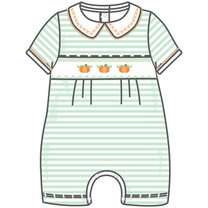 Lil' Pumpkin Classics Smocked Short Playsuit