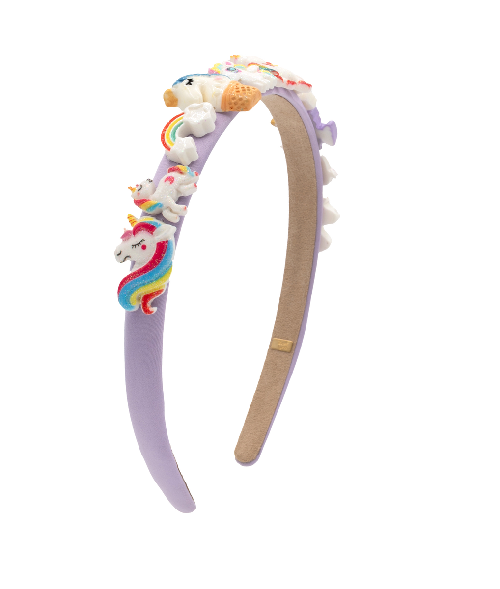 Fun Charm Satin Thin Headband | Assorted