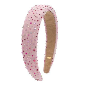 Padded Jewel Tulle Headband | Assorted