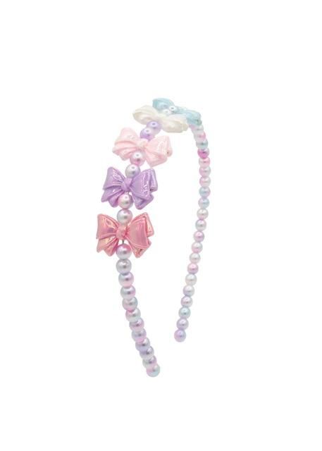 Multi Bow Pearl Thin Headband