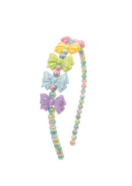 Multi Bow Pearl Thin Headband