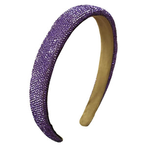 Thin Fully Crystalized Headband | Assorted