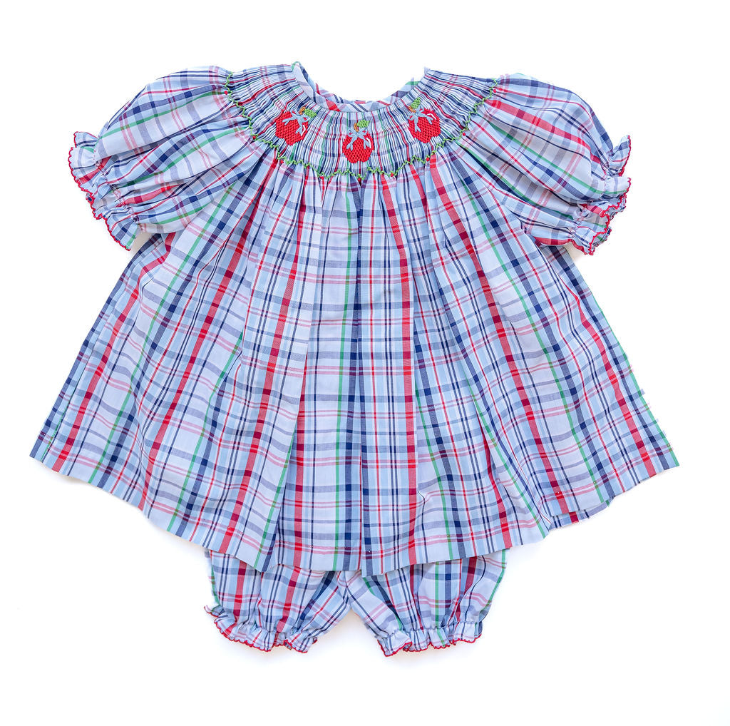 Apples Smocked Annabelle Bloomer Set
