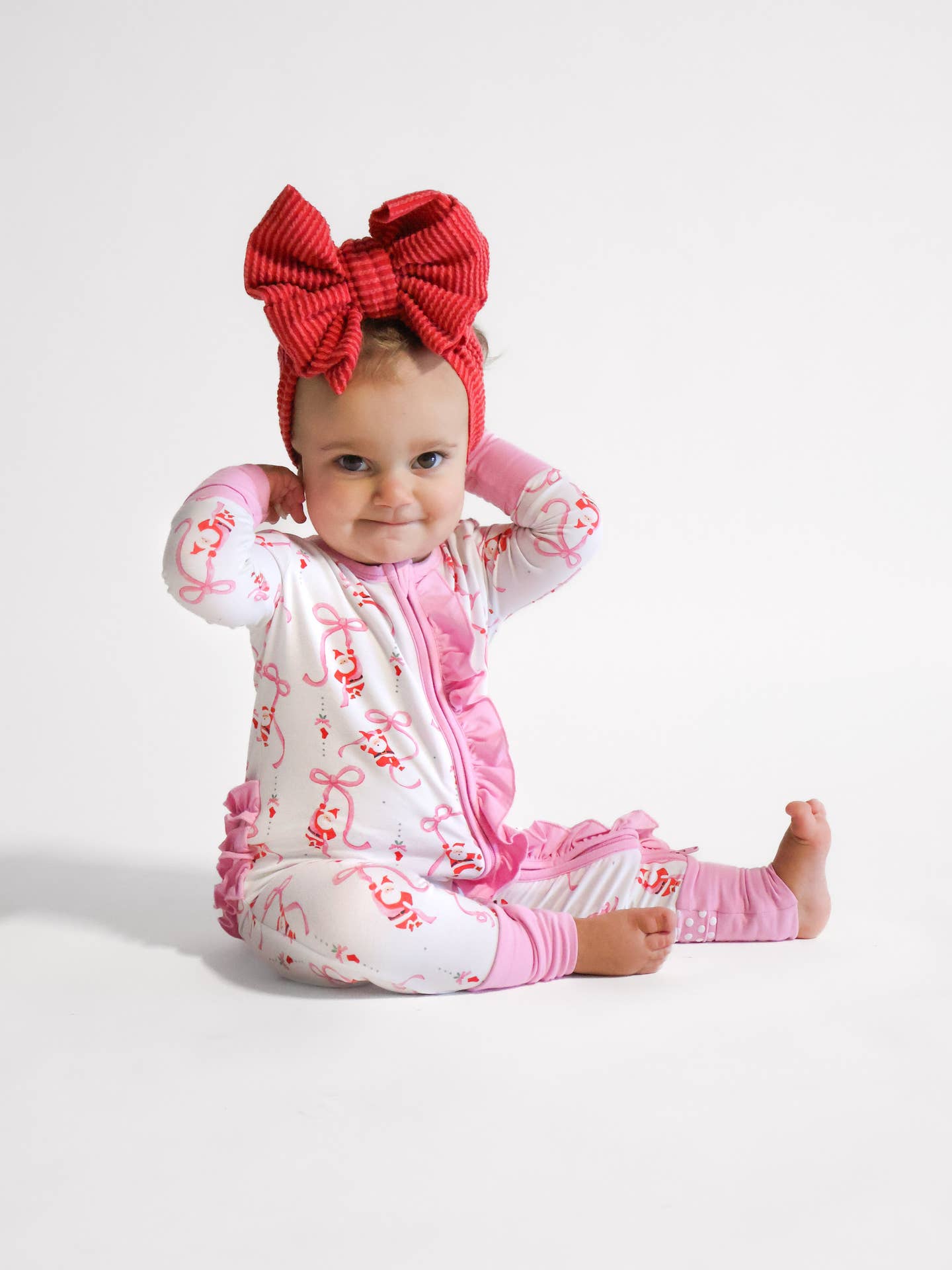 Santa Baby Bamboo Convertible Zip Romper
