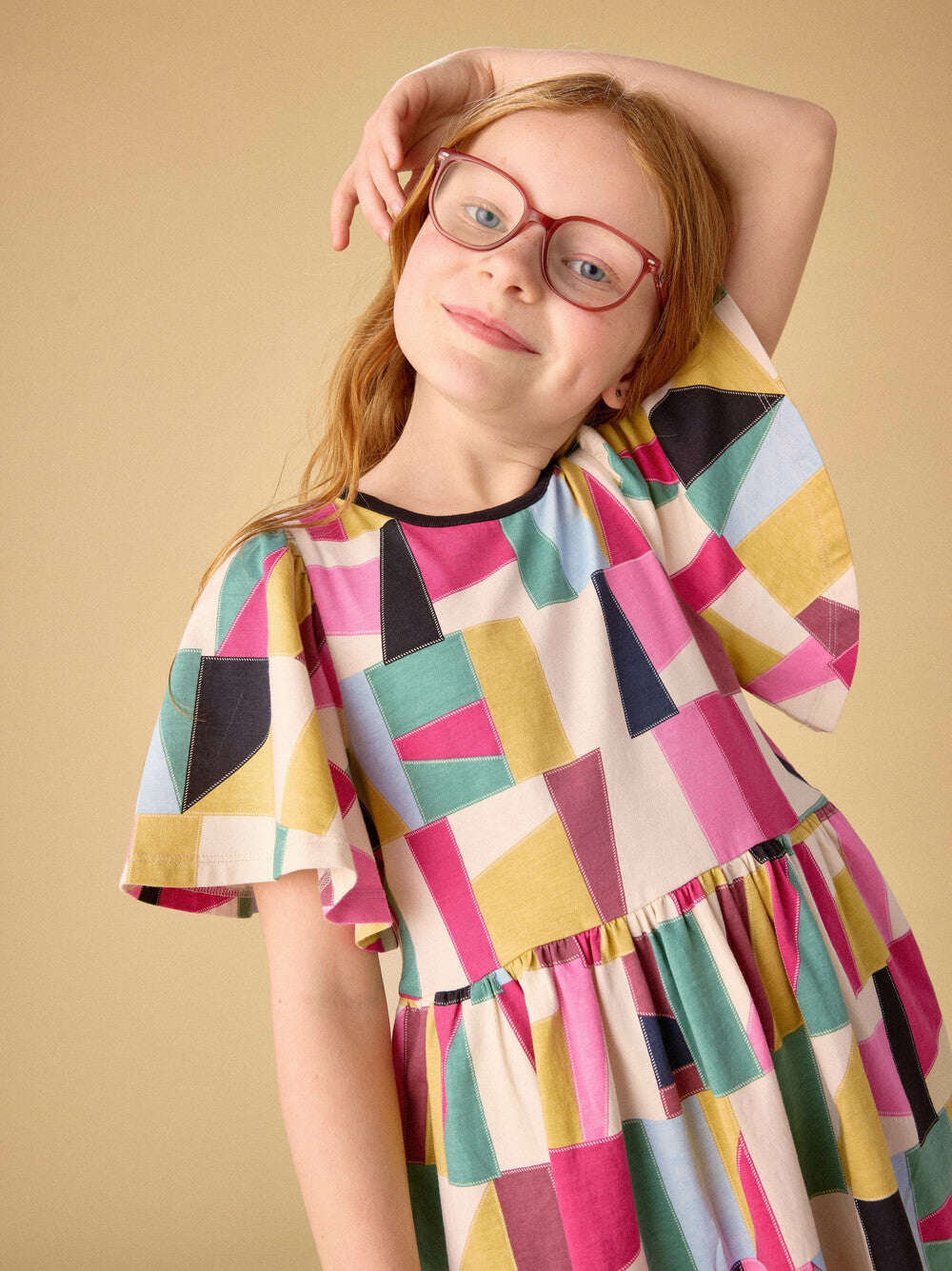 Butterfly Sleeve Dress | Pojagi Patchwork