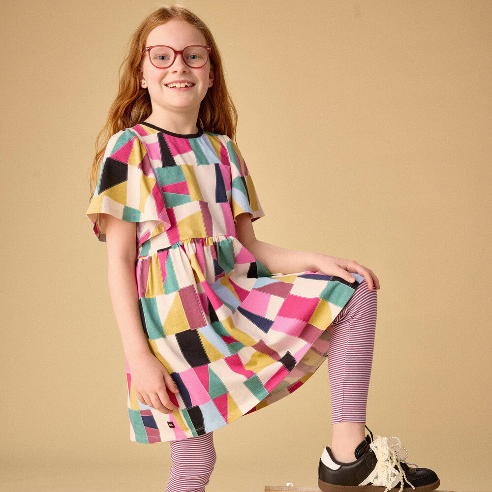 Butterfly Sleeve Dress | Pojagi Patchwork