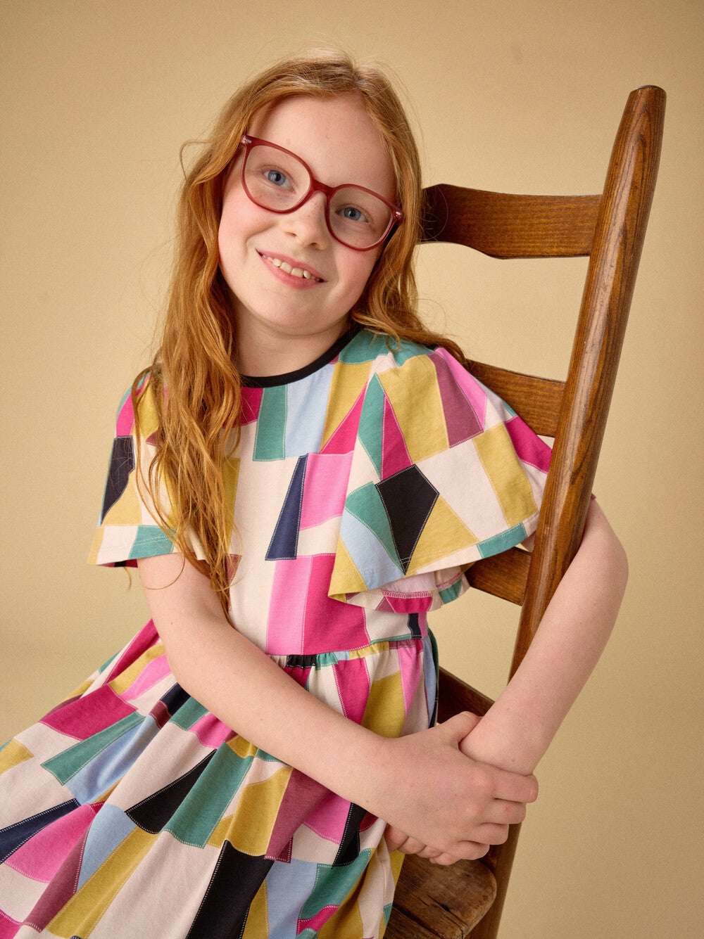 Butterfly Sleeve Dress | Pojagi Patchwork