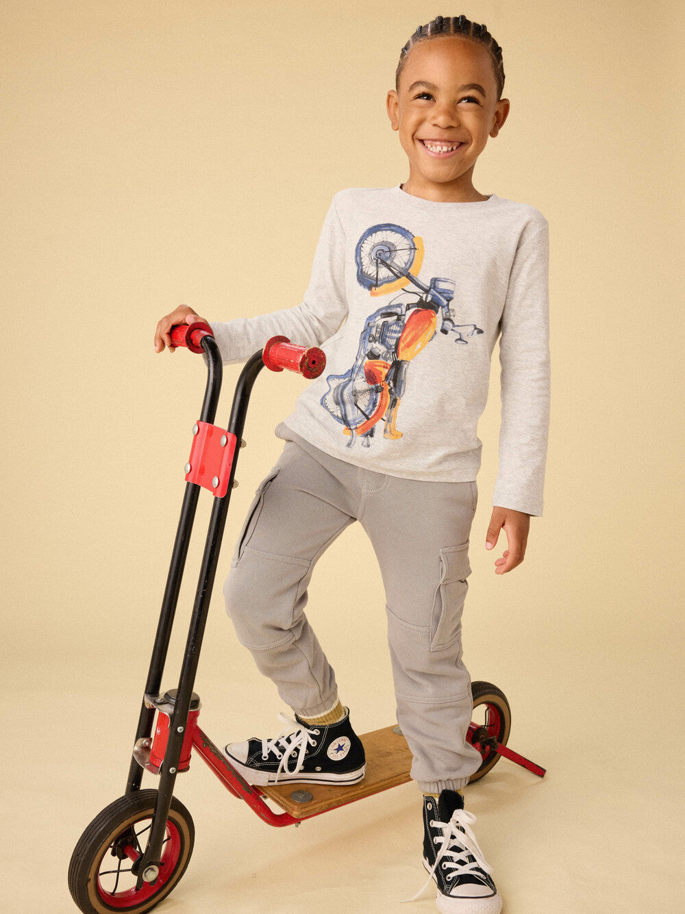 Long Sleeve Graphic Tee | Motor Bike