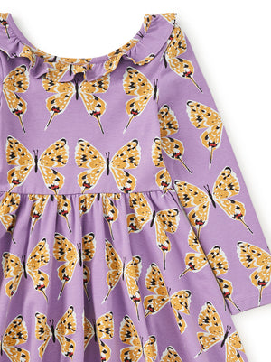 Ruffle Collar Ballet Dress | Dragon Swallowtail Butterflies