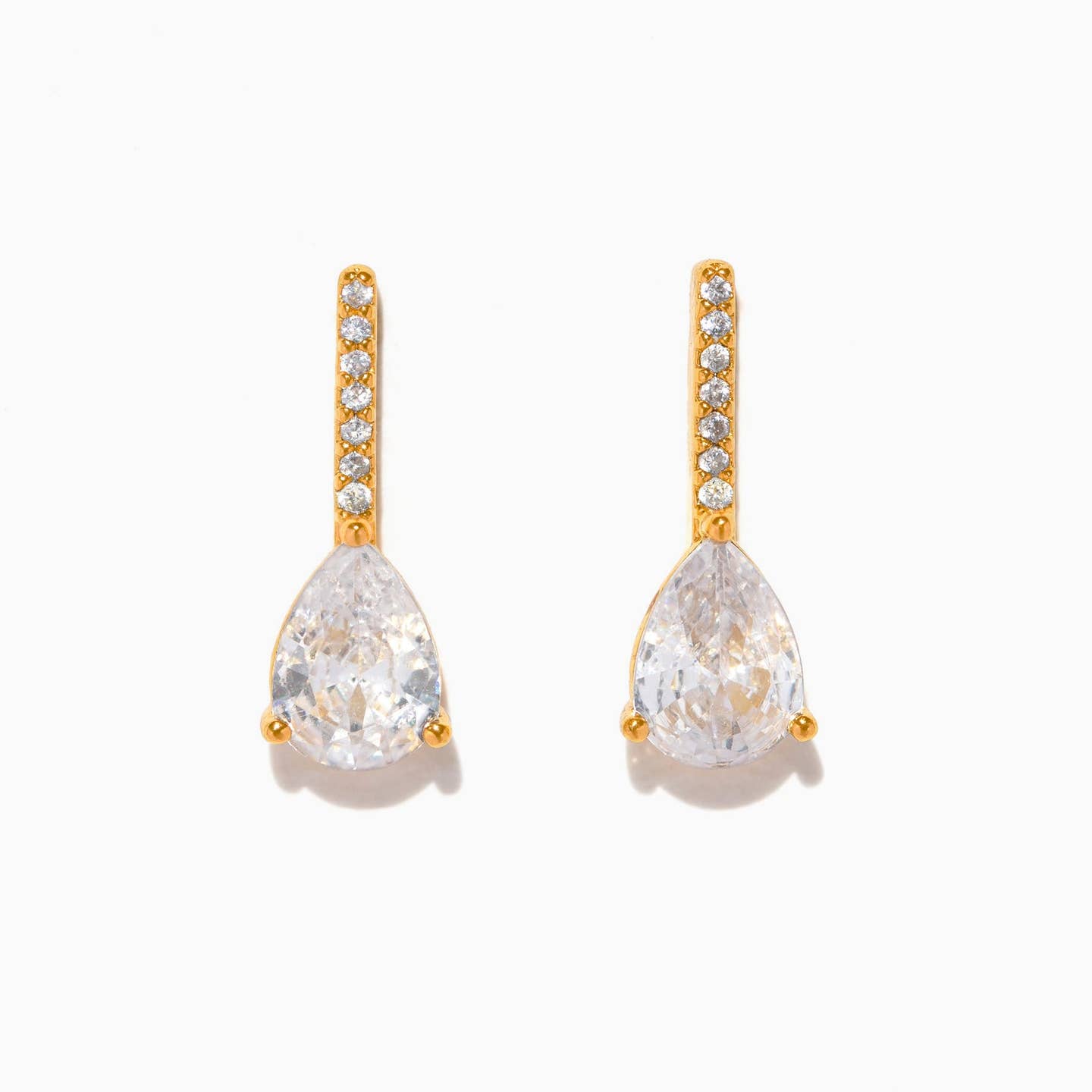 Cape May Pear Studs | 18k Gold Plated