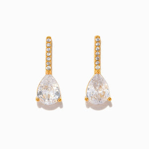 Cape May Pear Studs | 18k Gold Plated