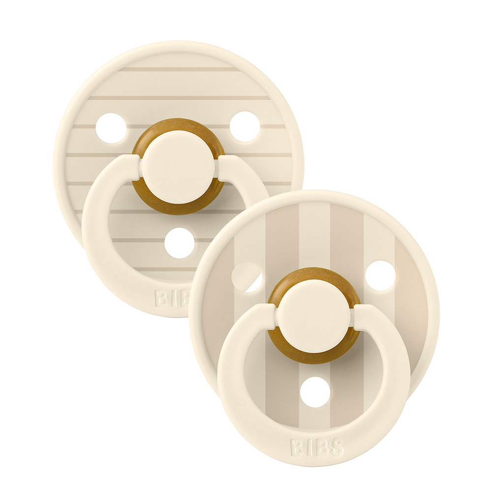 Studio Colour Natural Latex Pacifier 2 pack | Ivory / Vanilla Mix