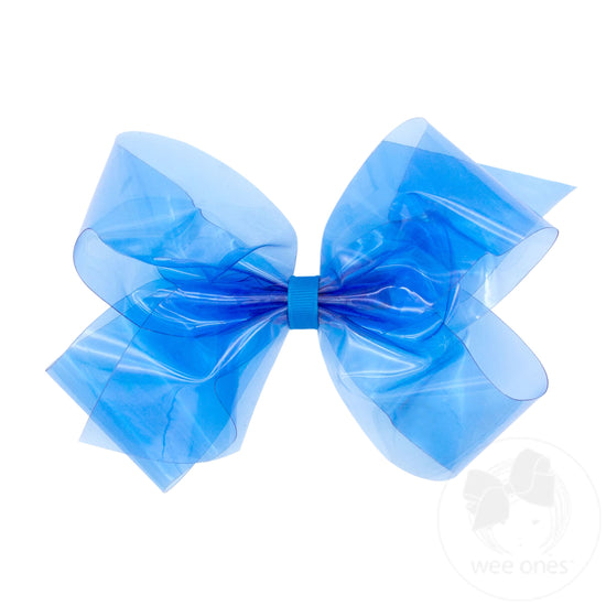 WeeSplash Colored Vinyl Bow with Plain Wrap | Assorted