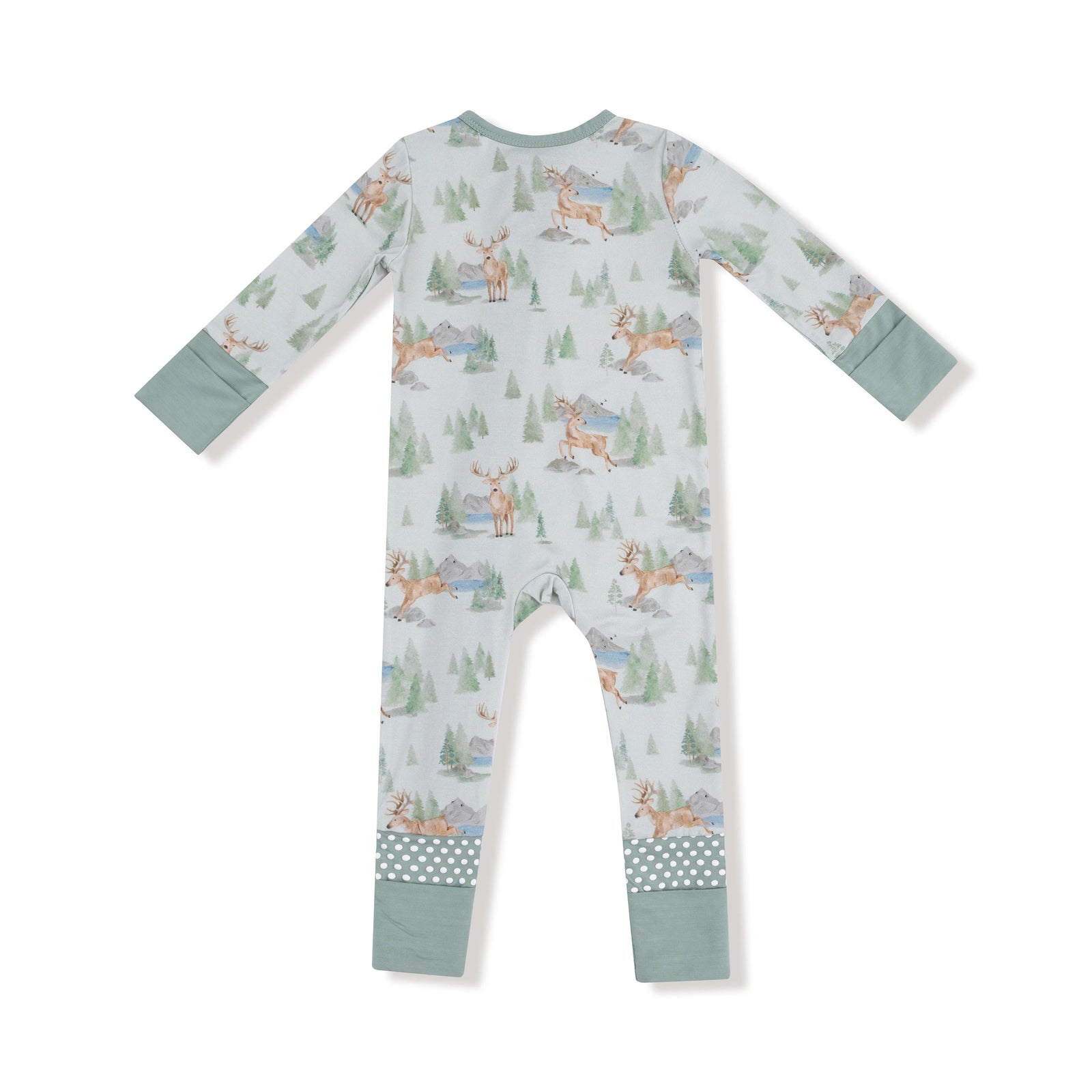 Buck Deer Bamboo 2 Way Zipper Romper