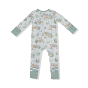 Buck Deer Bamboo 2 Way Zipper Romper