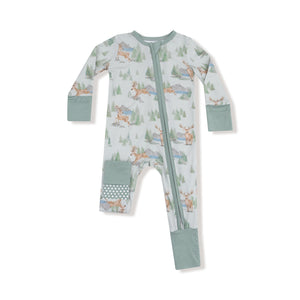 Buck Deer Bamboo 2 Way Zipper Romper