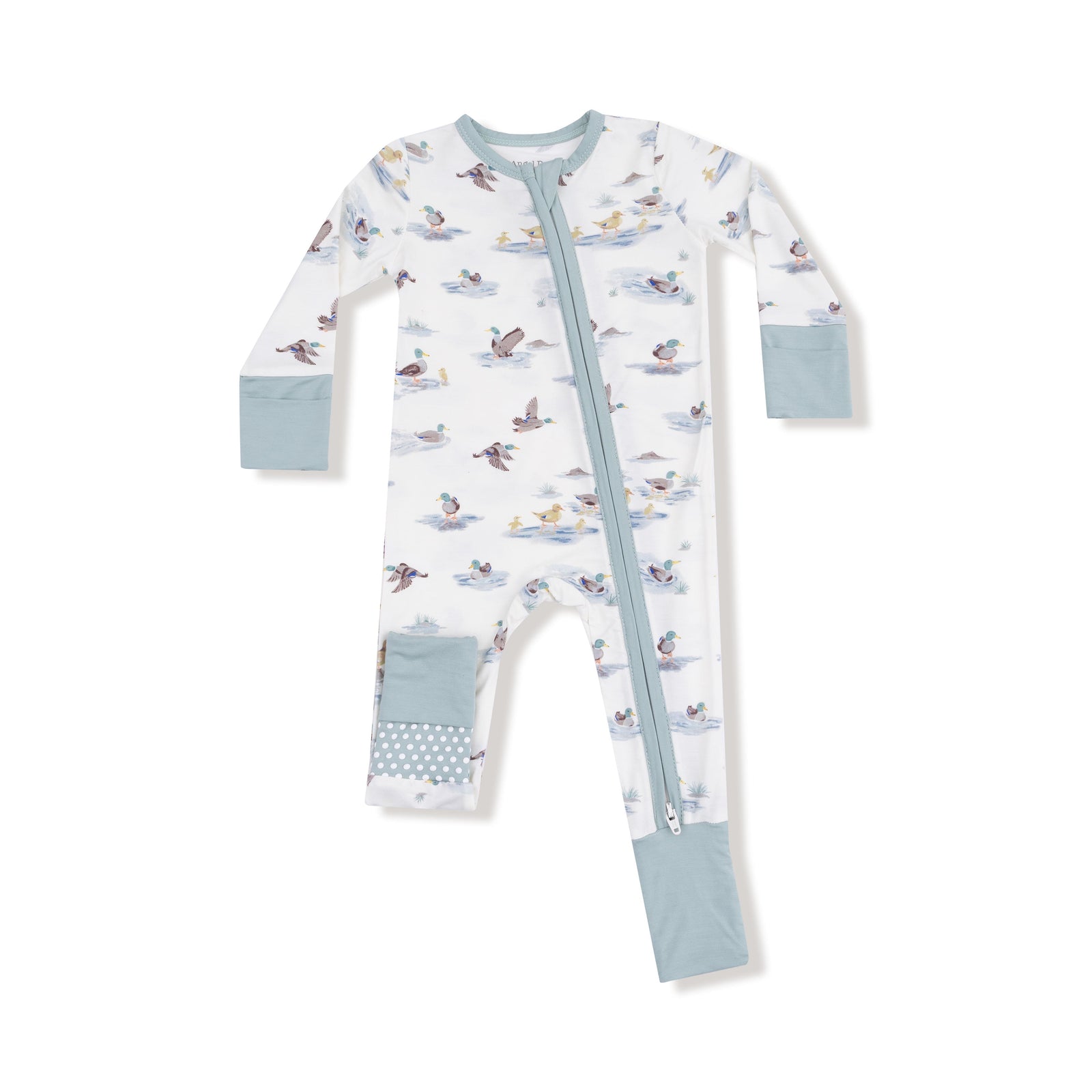 Migrating Mallards Bamboo 2 Way Zipper Romper