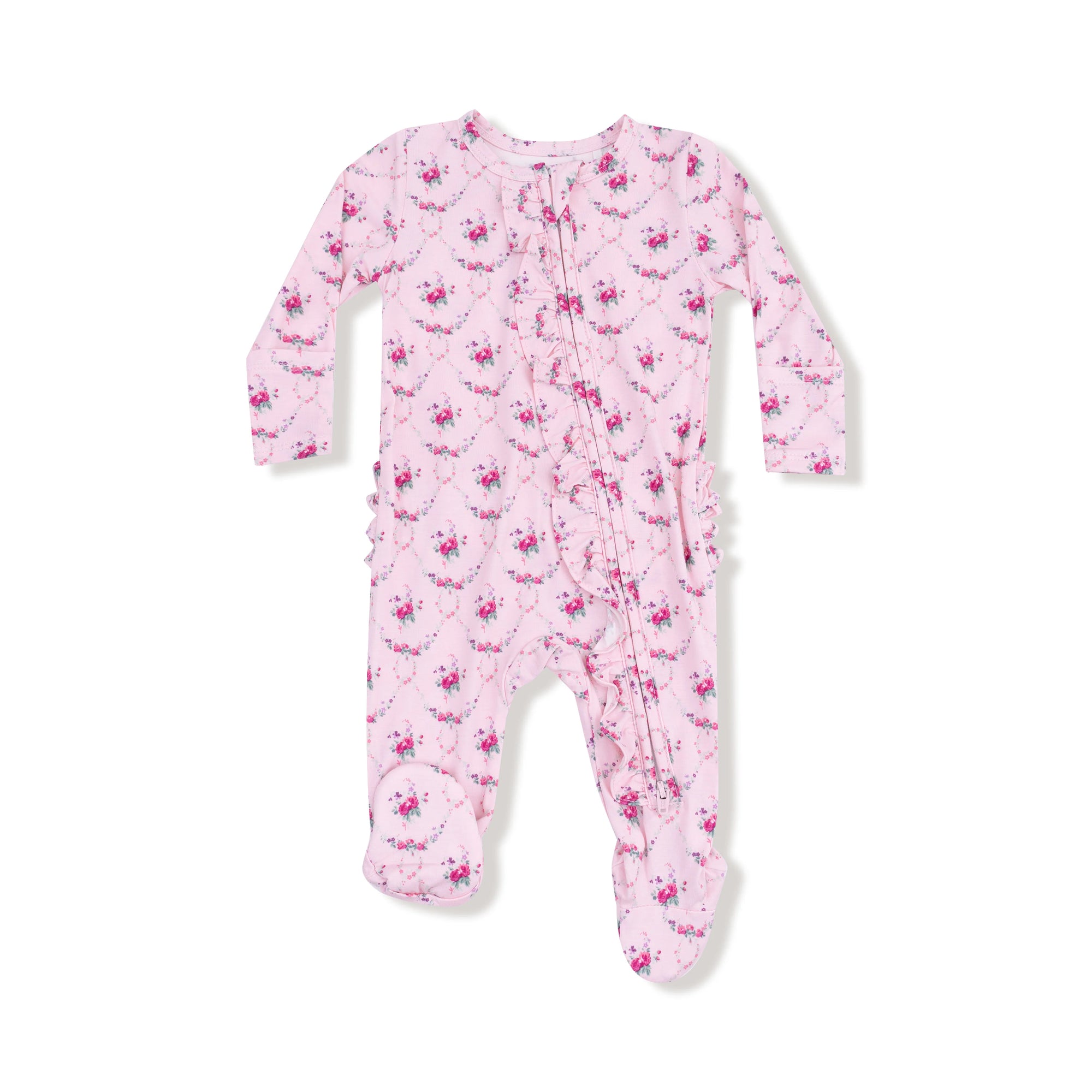 Rose Garden Trellis Bamboo Swaddle Blanket