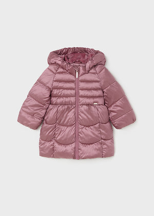 Baby Girls Hooded Puffer Coat | Orchid