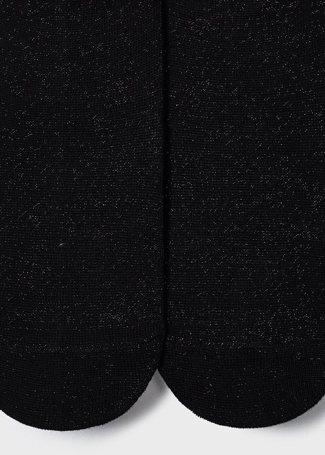 Girls Metallic Lurex Sparkle Tights | Black