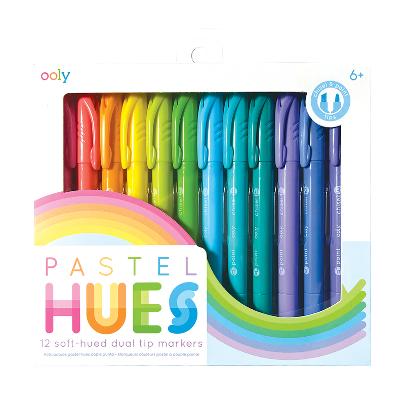 Pastel Hues Dual Tip Markers | Set of 12