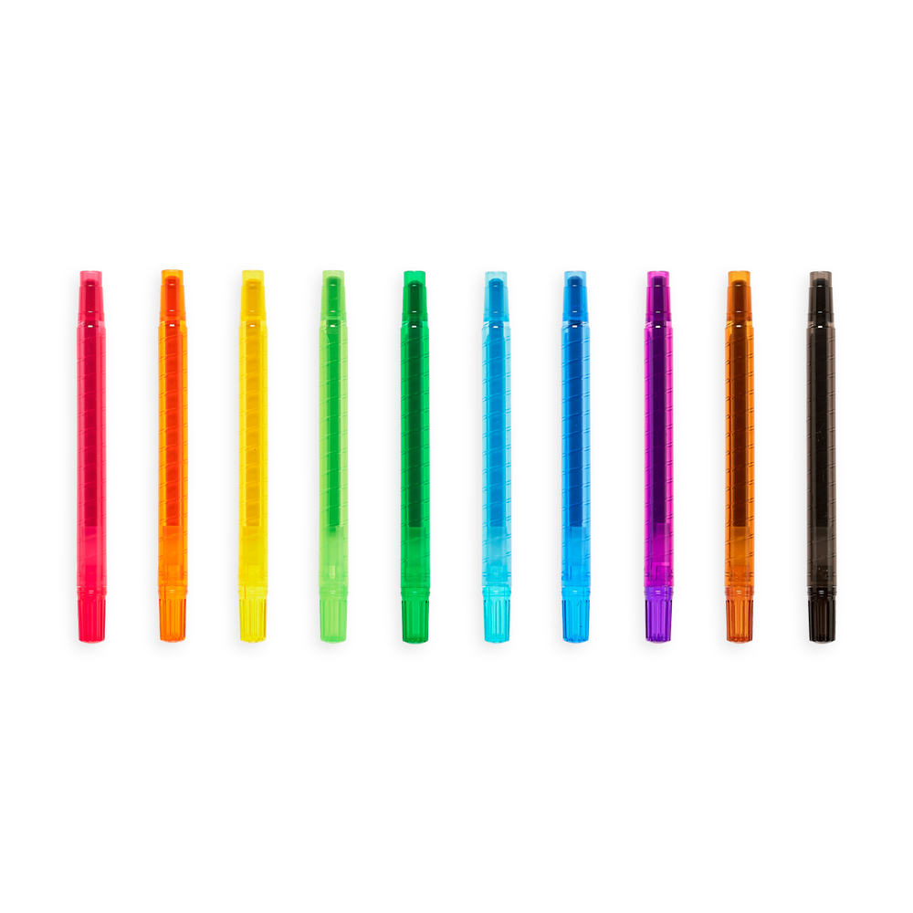 Yummy Yummy Sweet Scents Twist-Up Crayons | Set of 10