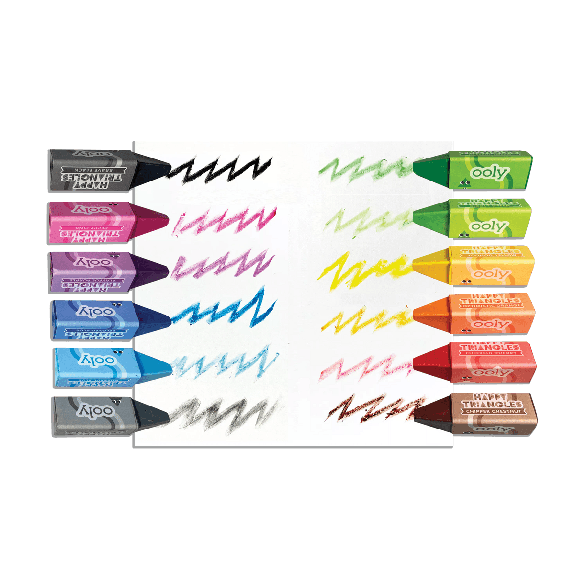 Happy Triangles Jumbo Crayons | Set of 12