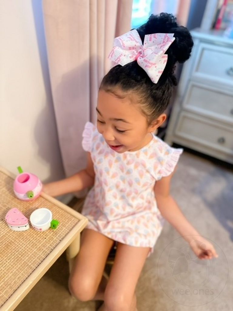 Birthday Girl Printed Grosgrain Hair Bow | Assorted