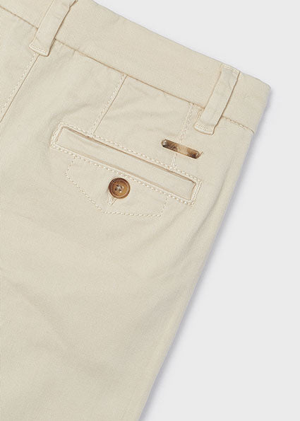 Boys Basic Chino Pants | Dark Cream