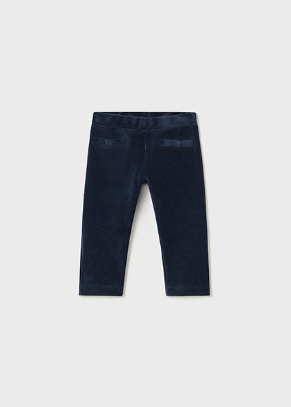 Baby Girls Slim Fit Corduroy Pants | Midnight Blue
