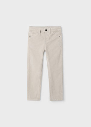 Boys Corduroy Slim Fit Pants | Gypsum