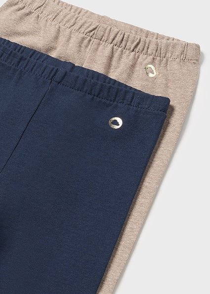 Baby Girls Basic Leggings | Midnight or Sepia