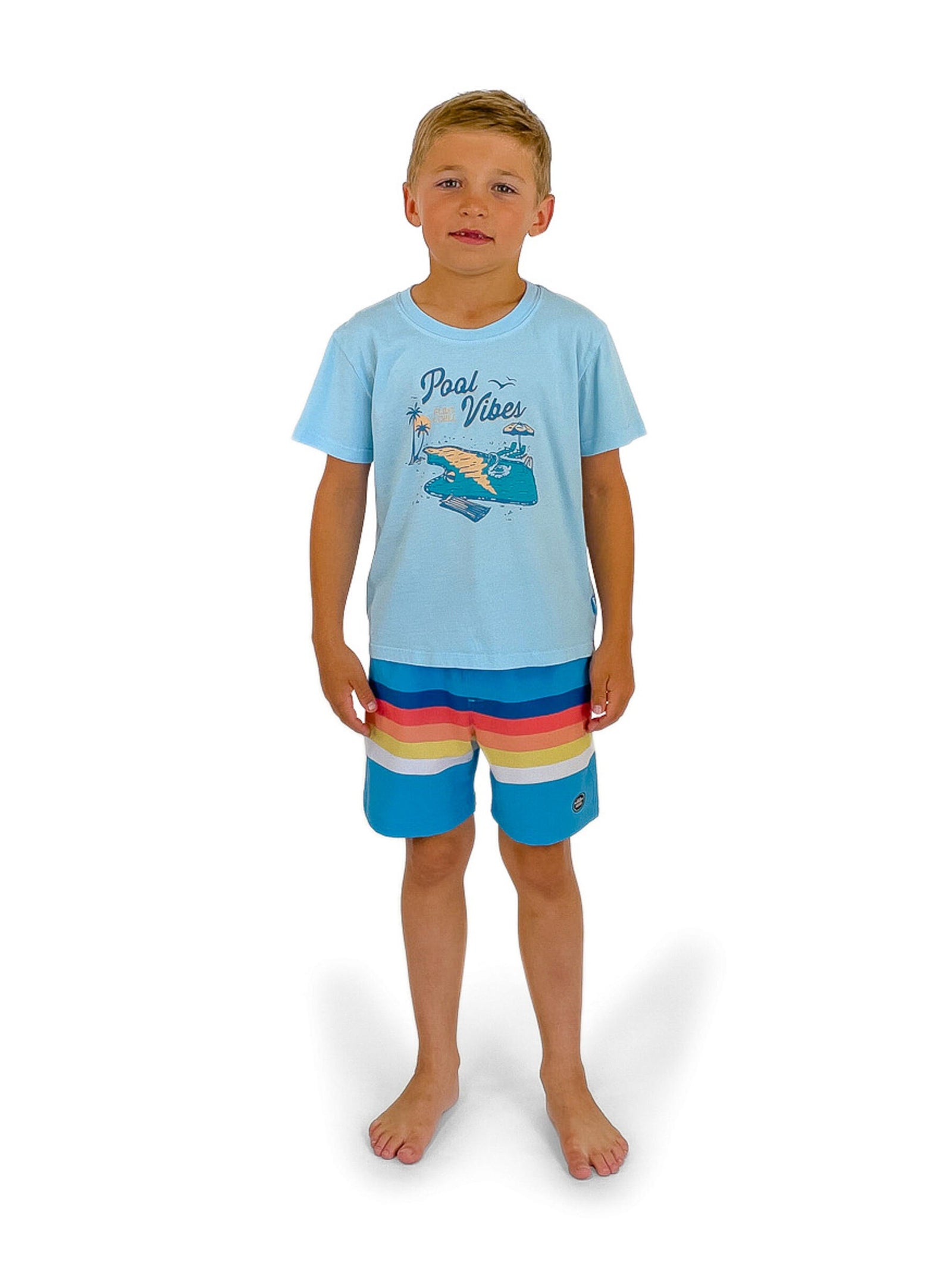 Vintage Stripe Volley Trunk Swimsuit