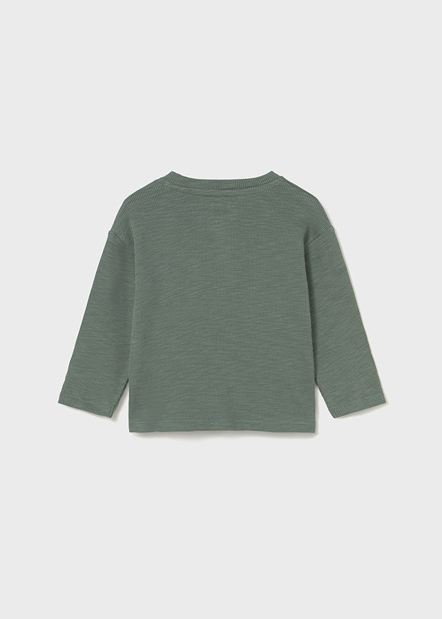 Boys Long Sleeve Henley Shirt | Spruce