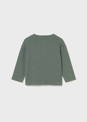 Boys Long Sleeve Henley Shirt | Spruce