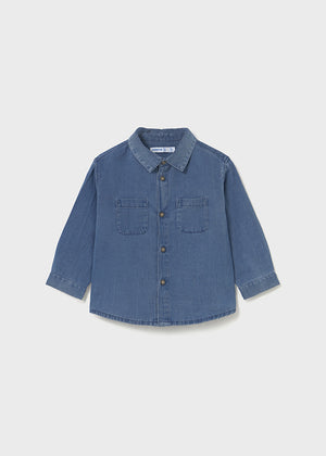 Boys Soft Denim Long Sleeve Shirt