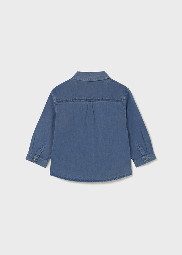 Boys Soft Denim Long Sleeve Shirt