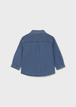 Boys Soft Denim Long Sleeve Shirt